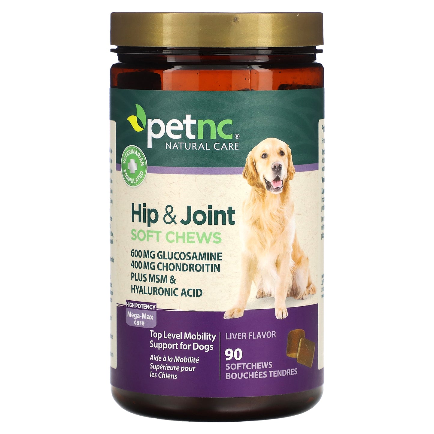 petnc NATURAL CARE Hip & Joint High Potency Liver 90 Softchews