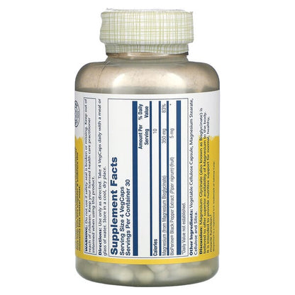 Solaray High Absorption Magnesium Glycinate 350 mg 120 VegCaps