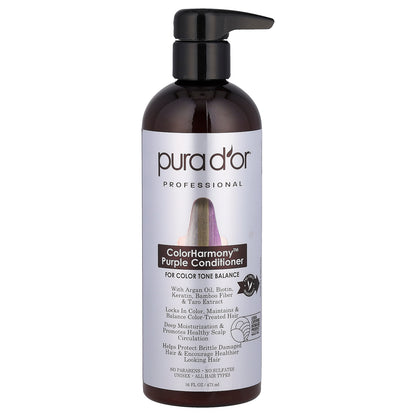 Pura D'or Professional ColorHarmony™ Purple Conditioner 16 fl oz (473 ml)