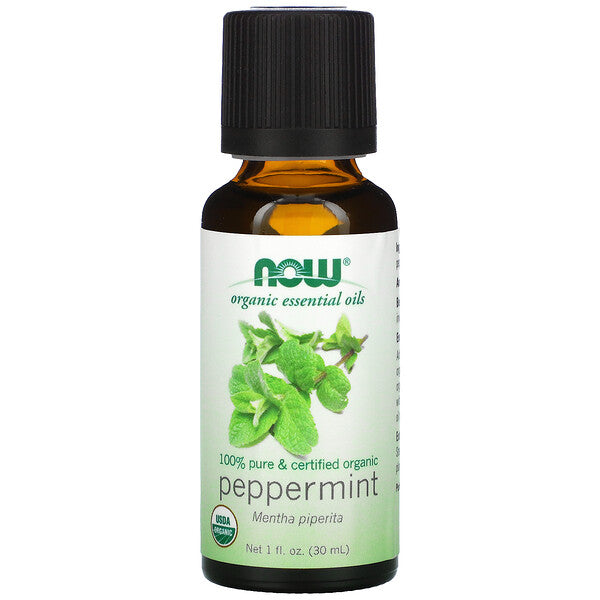 NOW Foods Organic Essential Oils Peppermint 4 fl oz (118 ml)