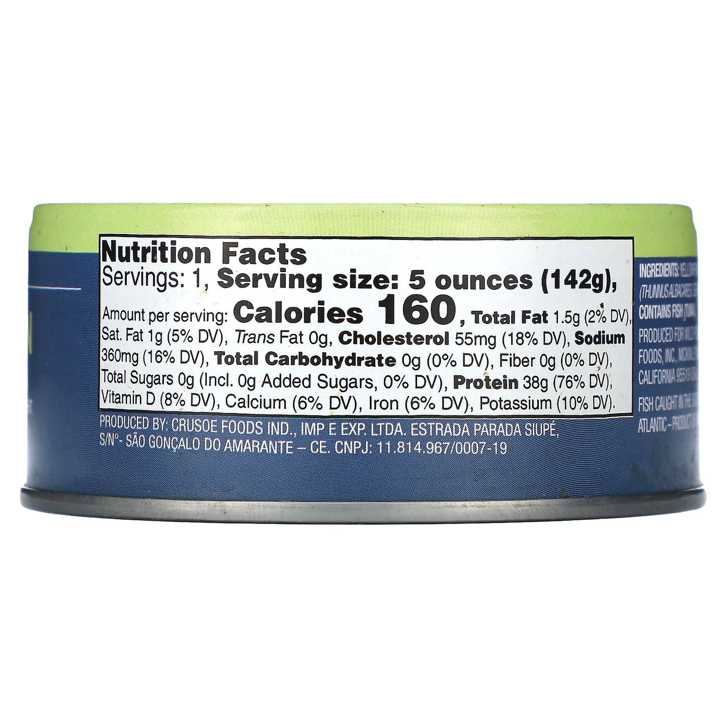 Wild Planet Yellowfin Wild Tuna  5 oz (142 g)