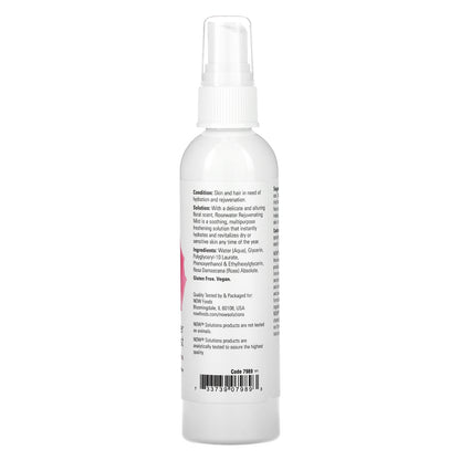 NOW Foods Solutions Rosewater Rejuvenating Mist 4 fl oz (118 ml)