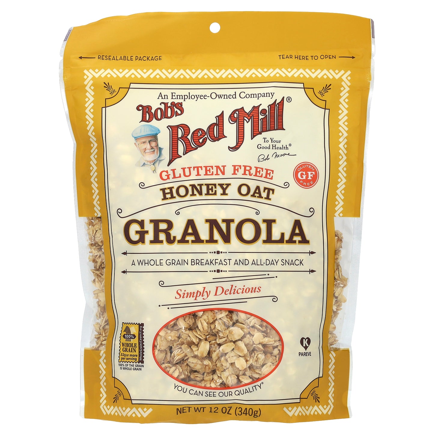 Bob's Red Mill Granola Honey Oat Gluten Free  12 oz (340 g)