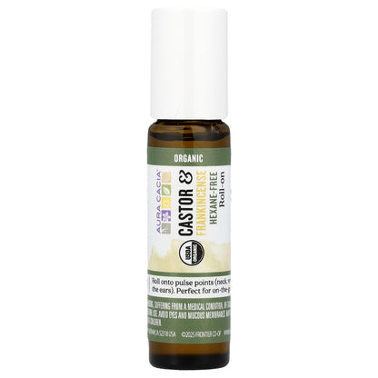 Aura Cacia Roll-On Castor & Frankincense 0.31 fl oz (9.2 ml)