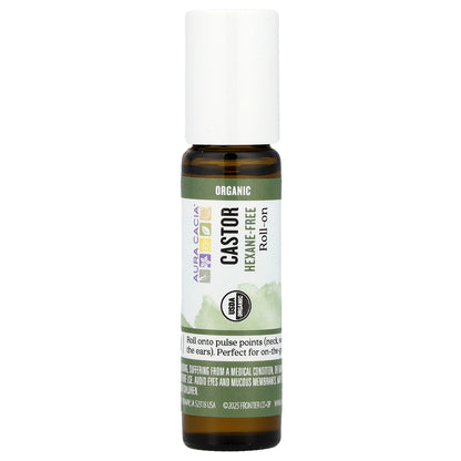 Aura Cacia Roll-On Castor 0.31 fl oz (9.2 ml)