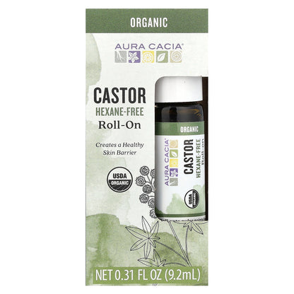 Aura Cacia Roll-On Castor 0.31 fl oz (9.2 ml)
