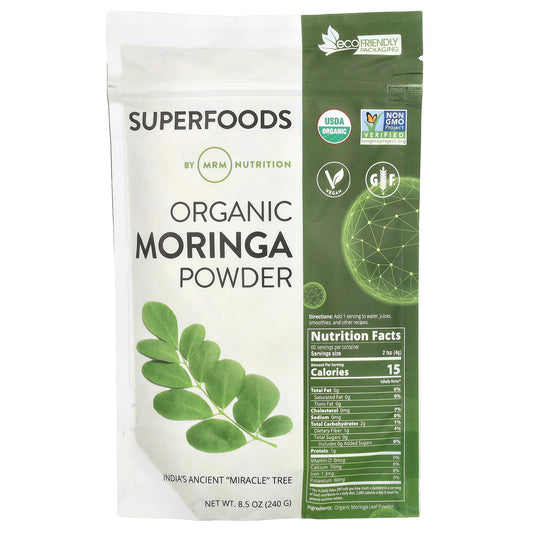 MRM Nutrition Organic Moringa Powder 8.5 oz (240 g)