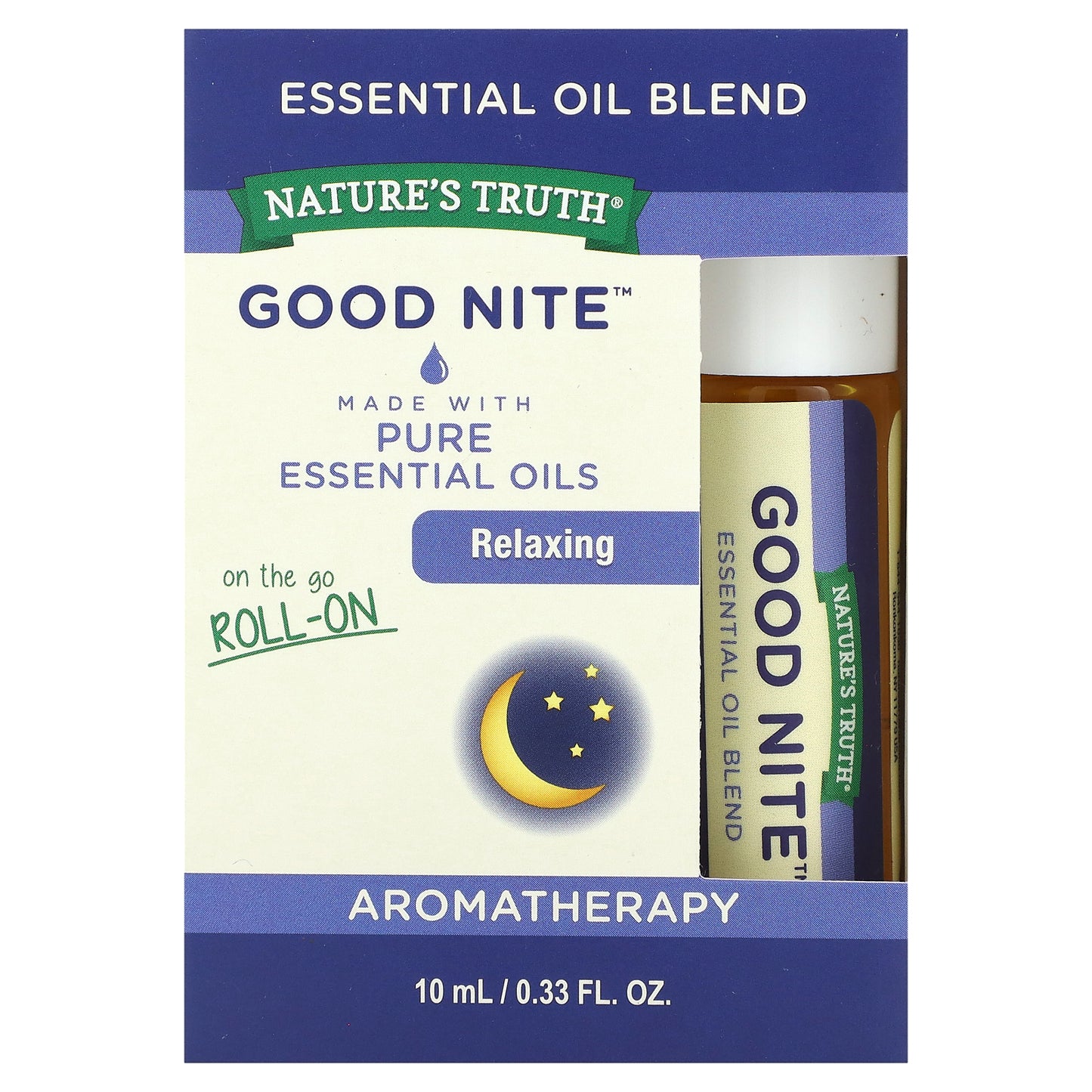 Nature's Truth Essential Oil Blend Roll On Good Night 0.33 fl oz (10 ml)