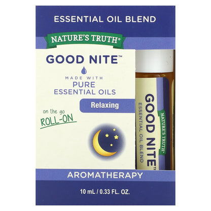 Nature's Truth Essential Oil Blend Roll On Good Night 0.33 fl oz (10 ml)