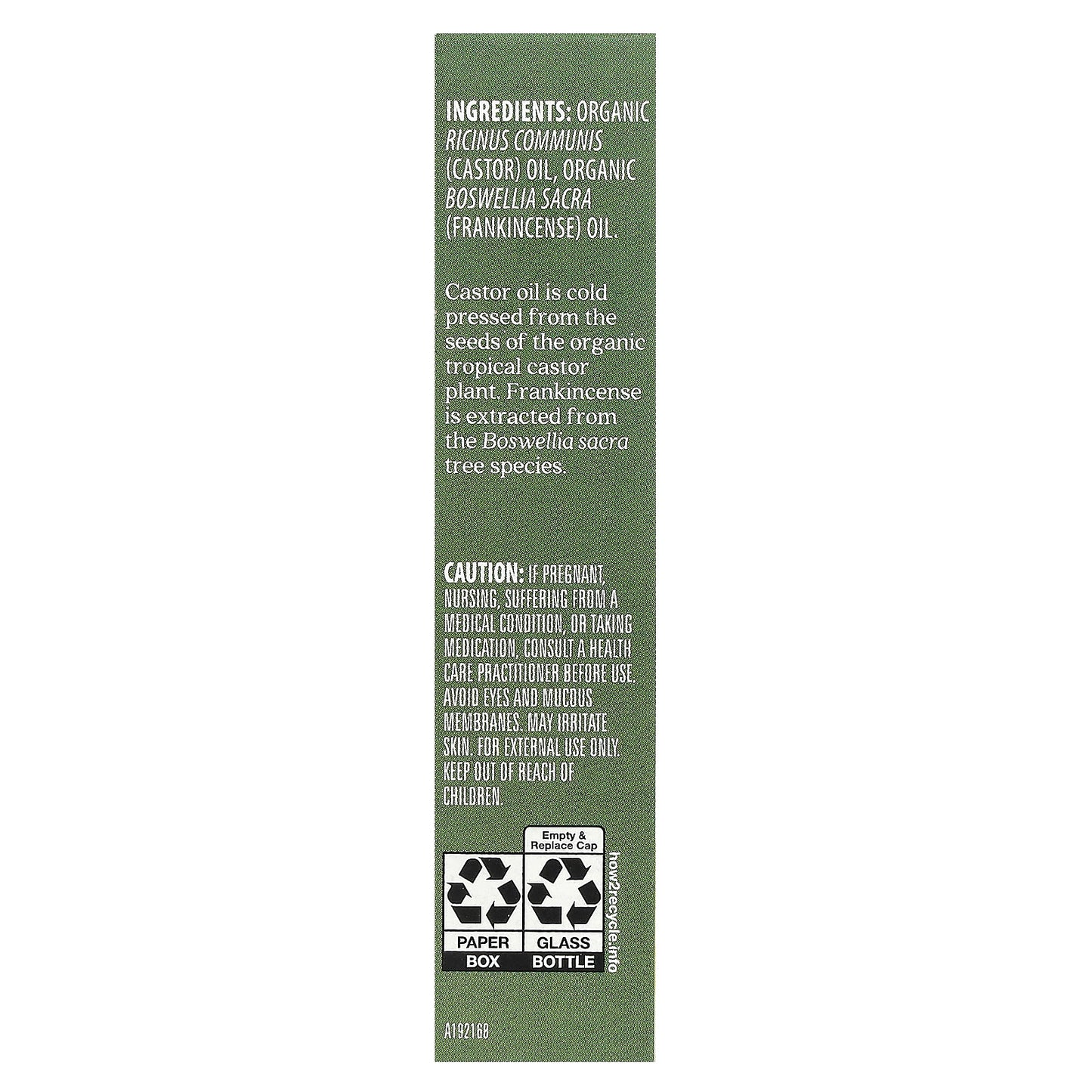 Aura Cacia Roll-On Castor & Frankincense 0.31 fl oz (9.2 ml)