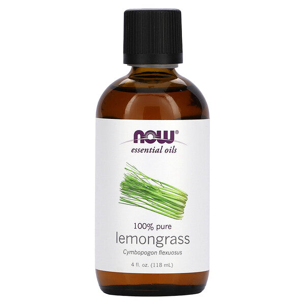 NOW Foods Essential Oils Lemongrass 4 fl oz (118 ml)