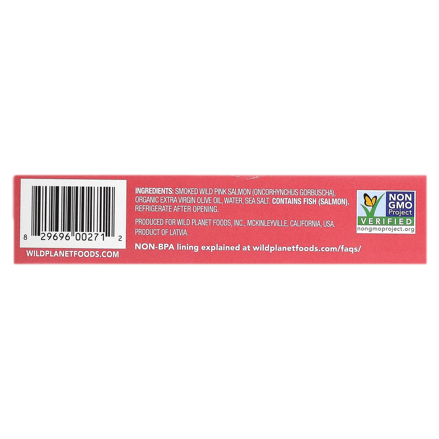 Wild Planet Wild Smoked Pink Salmon 3.9 oz (110 g)