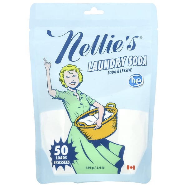 Nellie's Laundry Soda Fragrance Free 50 Loads 1.6 lb (726 g)