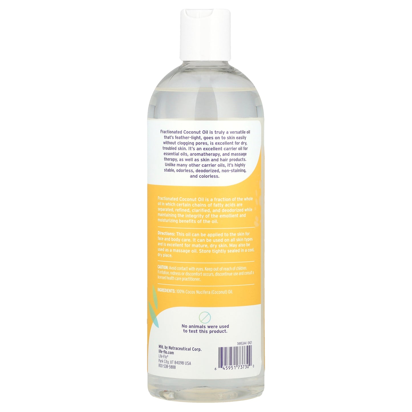 Life-flo Pure Liquid Coconut Oil 16 fl oz (473 ml)