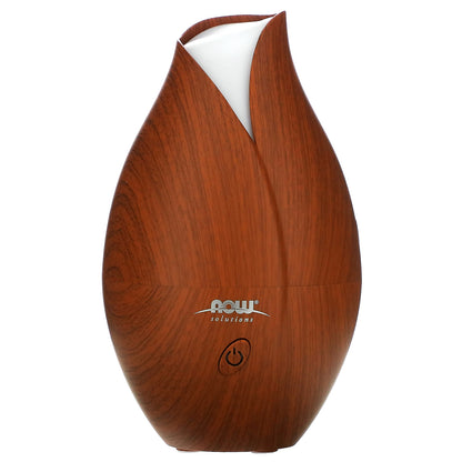NOW Foods Solutions Ultrasonic Faux Wood Grain Diffuser 1 Piece
