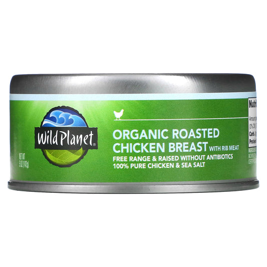 Wild Planet Organic Roasted Chicken Breast with Rib Meat 5 oz (142 g)