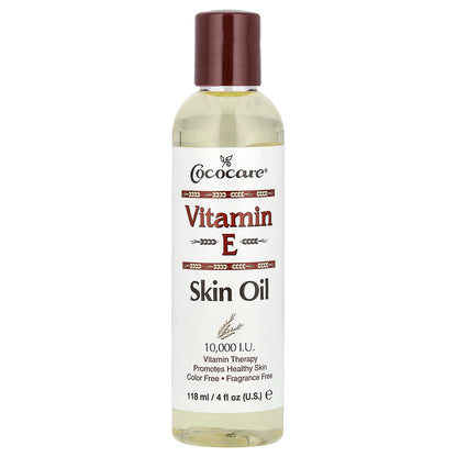 Cococare Vitamin E Skin Oil Fragrance Free 10000 I.U. 4 fl oz (118 ml)