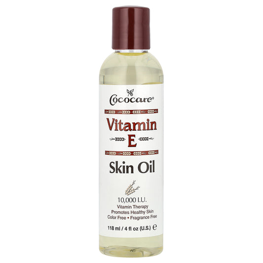 Cococare Vitamin E Skin Oil Fragrance Free 10000 I.U. 4 fl oz (118 ml)