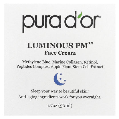 Pura D'or Luminous PM™ Face Cream 1.7 oz (50 ml)