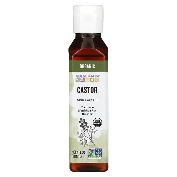 Aura Cacia Skin Care Oil  Castor 4 fl oz (118 ml)