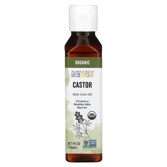 Aura Cacia Skin Care Oil  Castor 4 fl oz (118 ml)