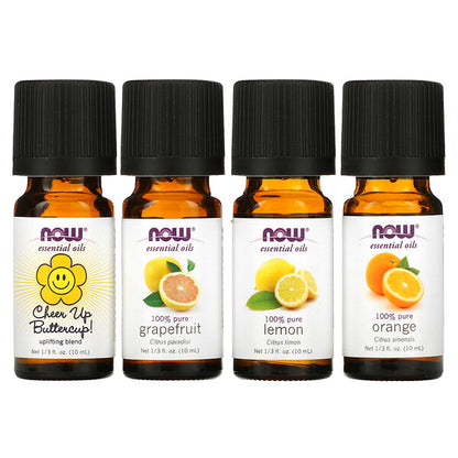 NOW Foods Solutions Seasonal Changes Balancing Essential Oils Kit 4 Bottles 1/3 fl oz (10 ml) Each
