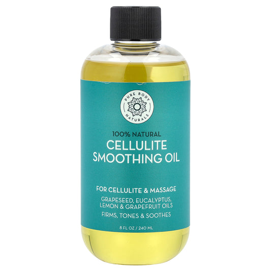 Pure Body Naturals Cellulite Smoothing Oil 8 fl oz (240 ml)