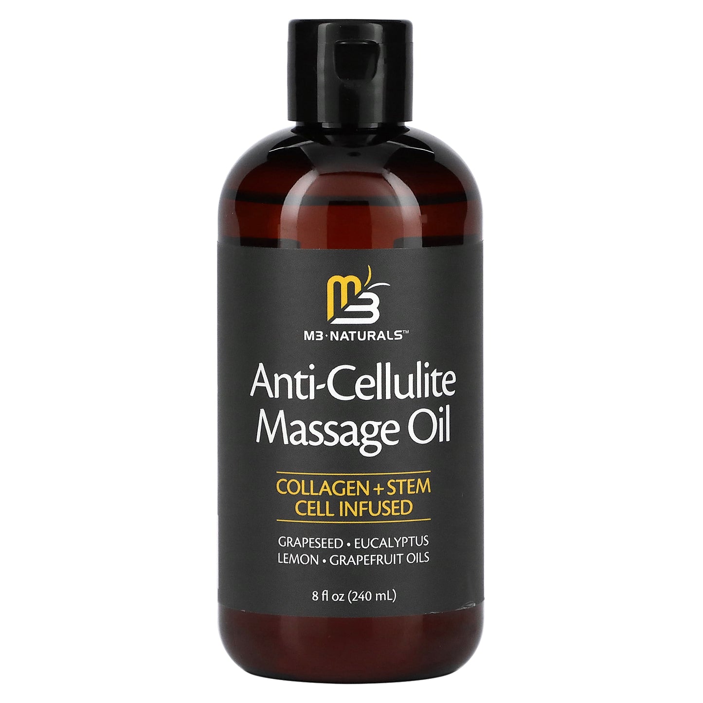 M3 Naturals Anti-Cellulite Massage Oil 8 fl oz (240 ml)
