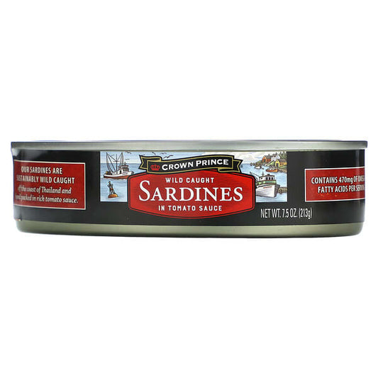Crown Prince Natural Wild Caught Sardines In Tomato Sauce 7.5 oz (213 g)