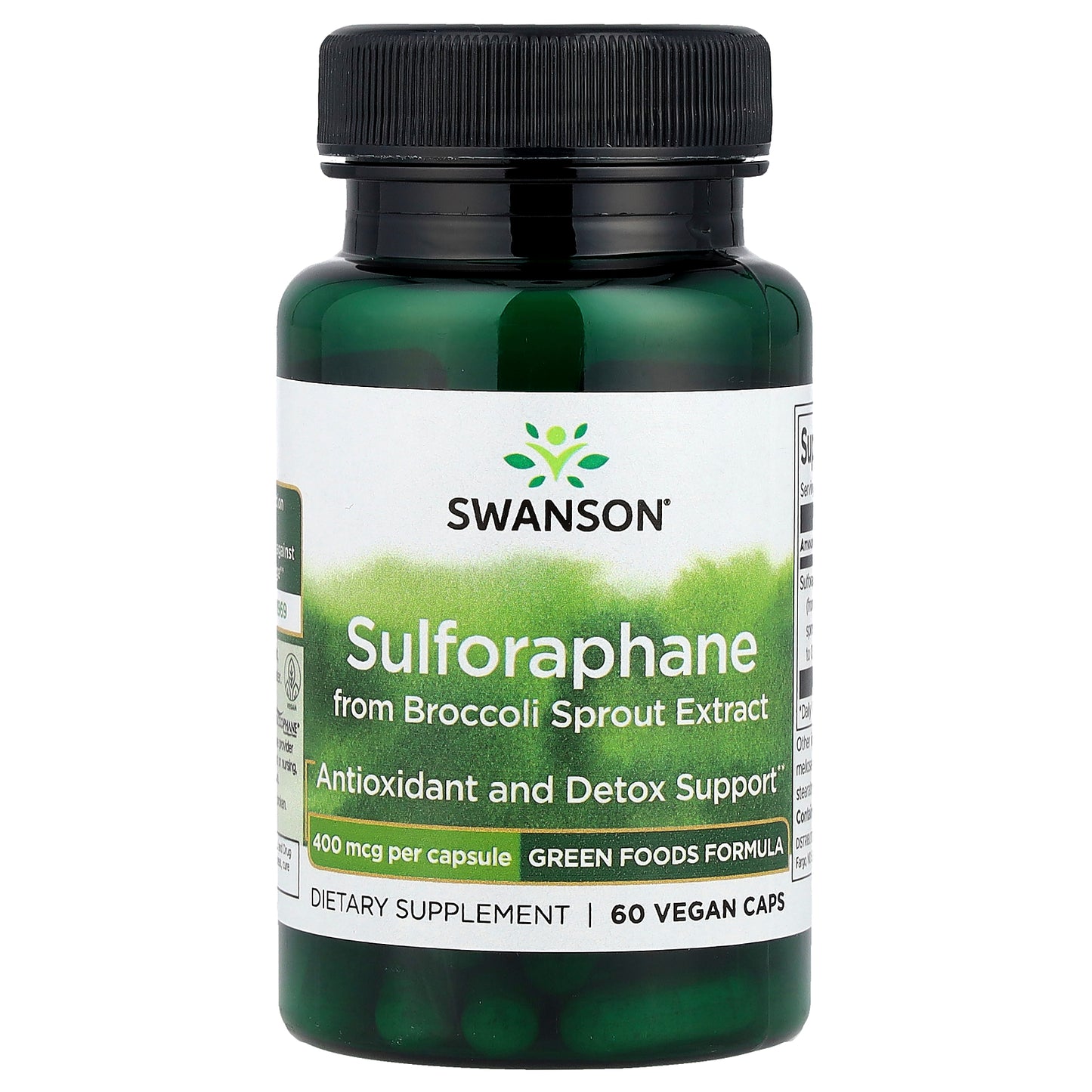 Swanson Sulforaphane from Broccoli Sprout Extract 400 mcg 60 Vegan Caps