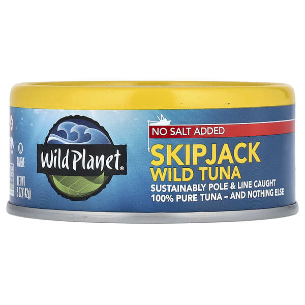 Wild Planet Skipjack Wild Tuna No Salt Added 5 oz (142 g)