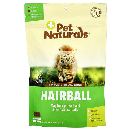 Pet Naturals Hairball For Cats All Sizes 30 Chews 1.59 oz (45 g)
