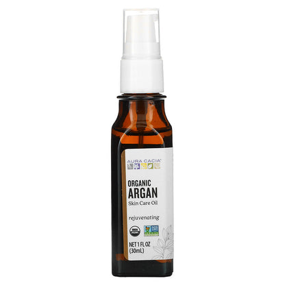Aura Cacia Organic Skin Care Oil Rejuvenating Argan 1 fl oz (30 ml)