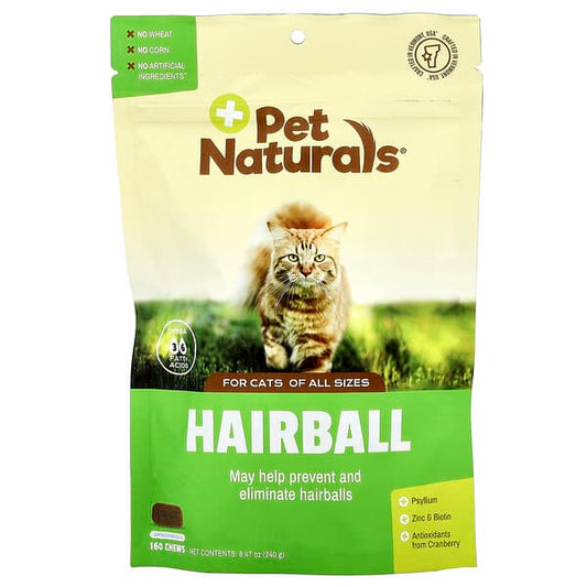 Pet Naturals Hairball For Cats All Sizes 160 Chews 8.47 oz (240 g)