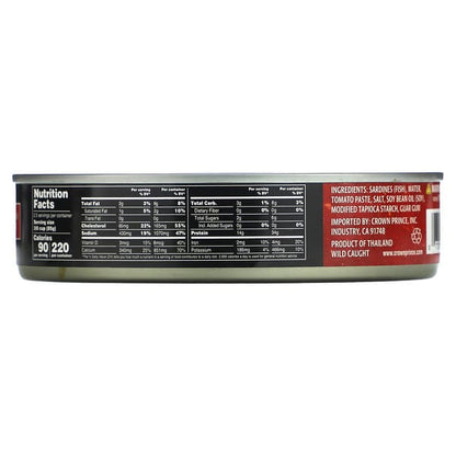 Crown Prince Natural Wild Caught Sardines In Tomato Sauce 7.5 oz (213 g)
