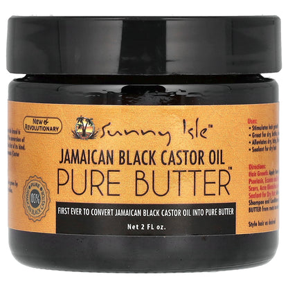 Sunny Isle Jamaican Black Castor Oil Pure Butter 2 fl oz