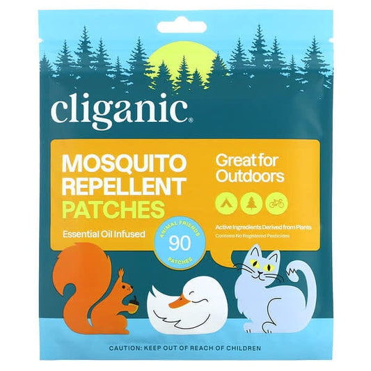 Cliganic Mosquito Repellent Animal Friends Patches 90 Patches