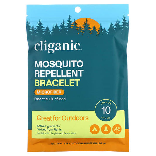 Cliganic Mosquito Repellent Bracelet One Size Fits All 10 Bracelets