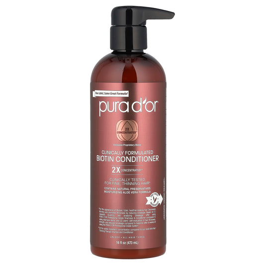 Pura D'or Clinically Formulated Biotin Conditioner All Hair Types 16 fl oz (473 ml)
