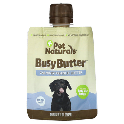 Pet Naturals Busy Butter For Dogs Calming Peanut Butter 6 Pack 1.5 oz (42 g) Each