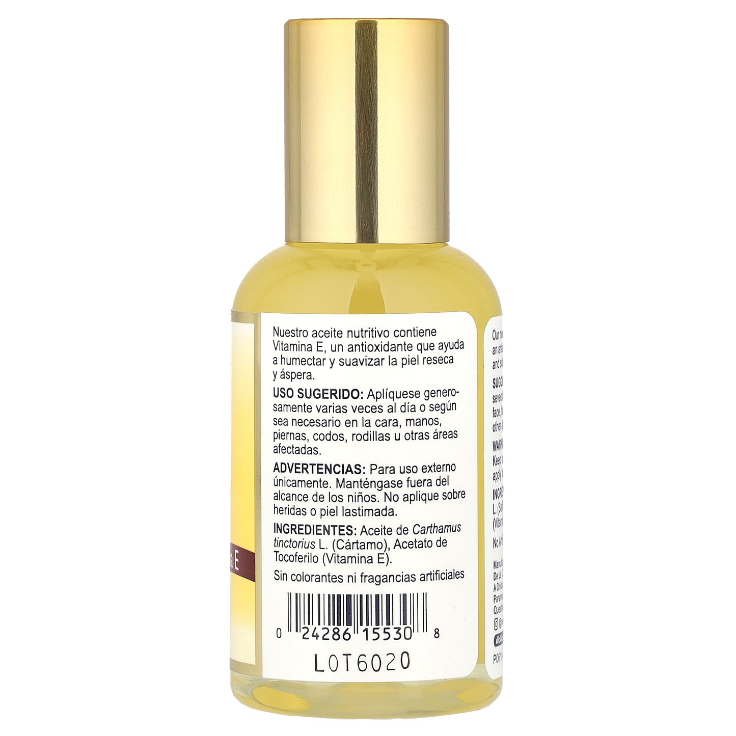 De La Cruz Vitamin E Oil 2.2 fl oz (65 ml)
