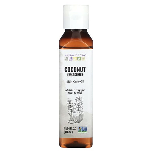 Aura Cacia Fractionated Skin Care Oil  Coconut  4 fl oz (118 ml)