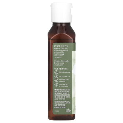 Aura Cacia Organic Skin Care Oil Coconut Fractionated 4 fl oz (118 ml)