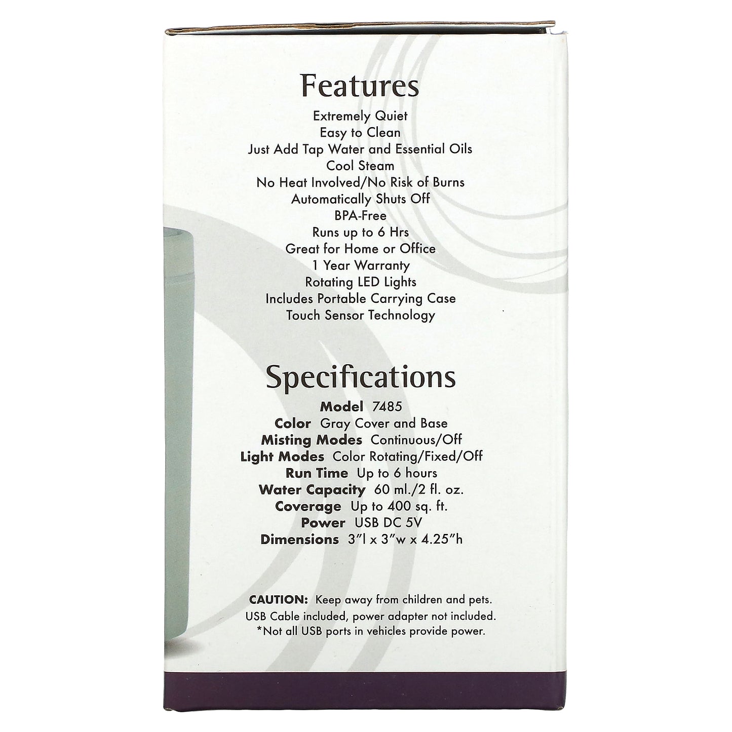 NOW Foods Solutions Portable USB Oil Diffuser 1 Diffuser