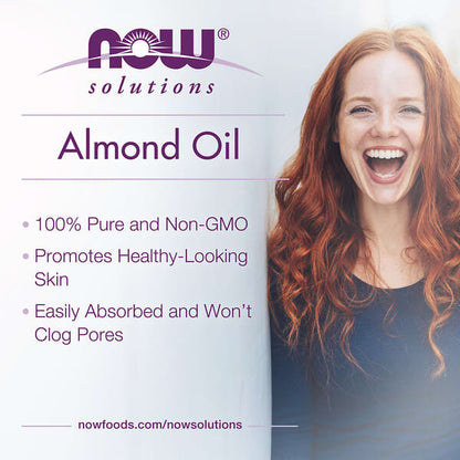NOW Foods Solutions Sweet Almond Oil 4 fl oz (118 ml)