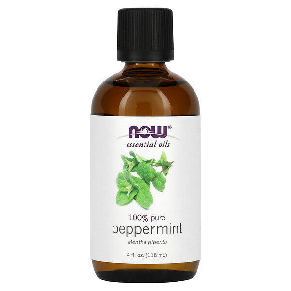 NOW Foods Essential Oils 100% Pure Peppermint 16 fl oz (473 ml)