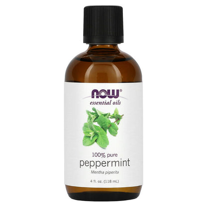 NOW Foods Essential Oils 100% Pure Peppermint 16 fl oz (473 ml)
