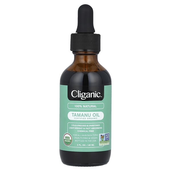 Cliganic 100% Pure & Natural Organic Tamanu Oil 2 fl oz (60 ml)