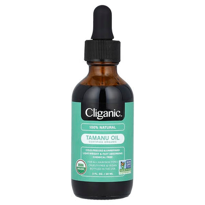 Cliganic 100% Pure & Natural Organic Tamanu Oil 2 fl oz (60 ml)