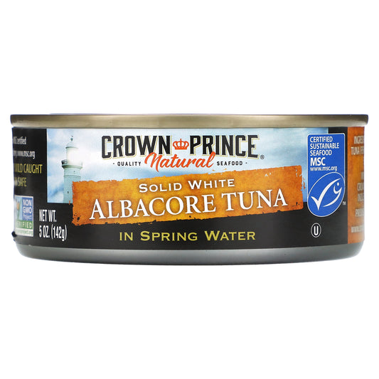Crown Prince Natural Albacore Tuna Solid White In Spring Water 5 oz (142 g)